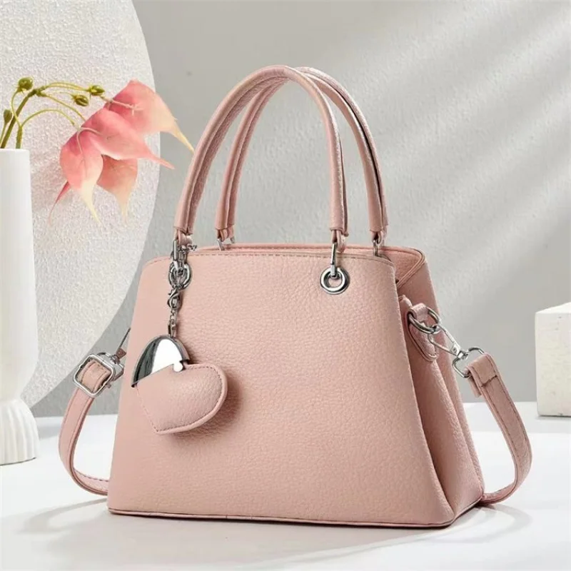 

Famous Designer Handbags For Women - Genuine Leather Messenger Bag With Tote And Crossbody Features