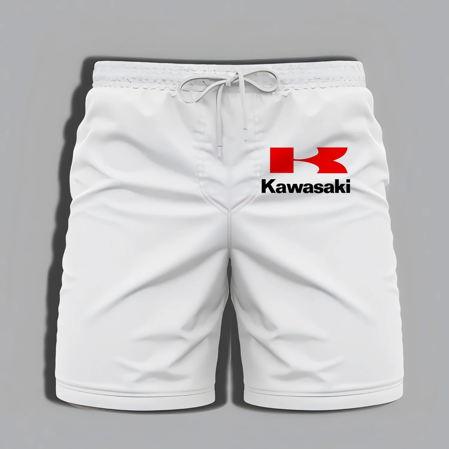 Kawasaki-Shorts d'été pour hommes, vêtements d'aventure, de bain, de haute qualité, impression de sports plication, salle de sport, moto, plage