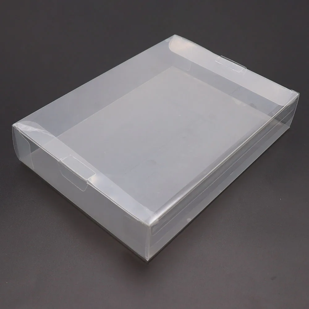 10pcs Clear transparent for SNES For N64 Game box Protector Case CIB games plastic PET Protector for game boxes