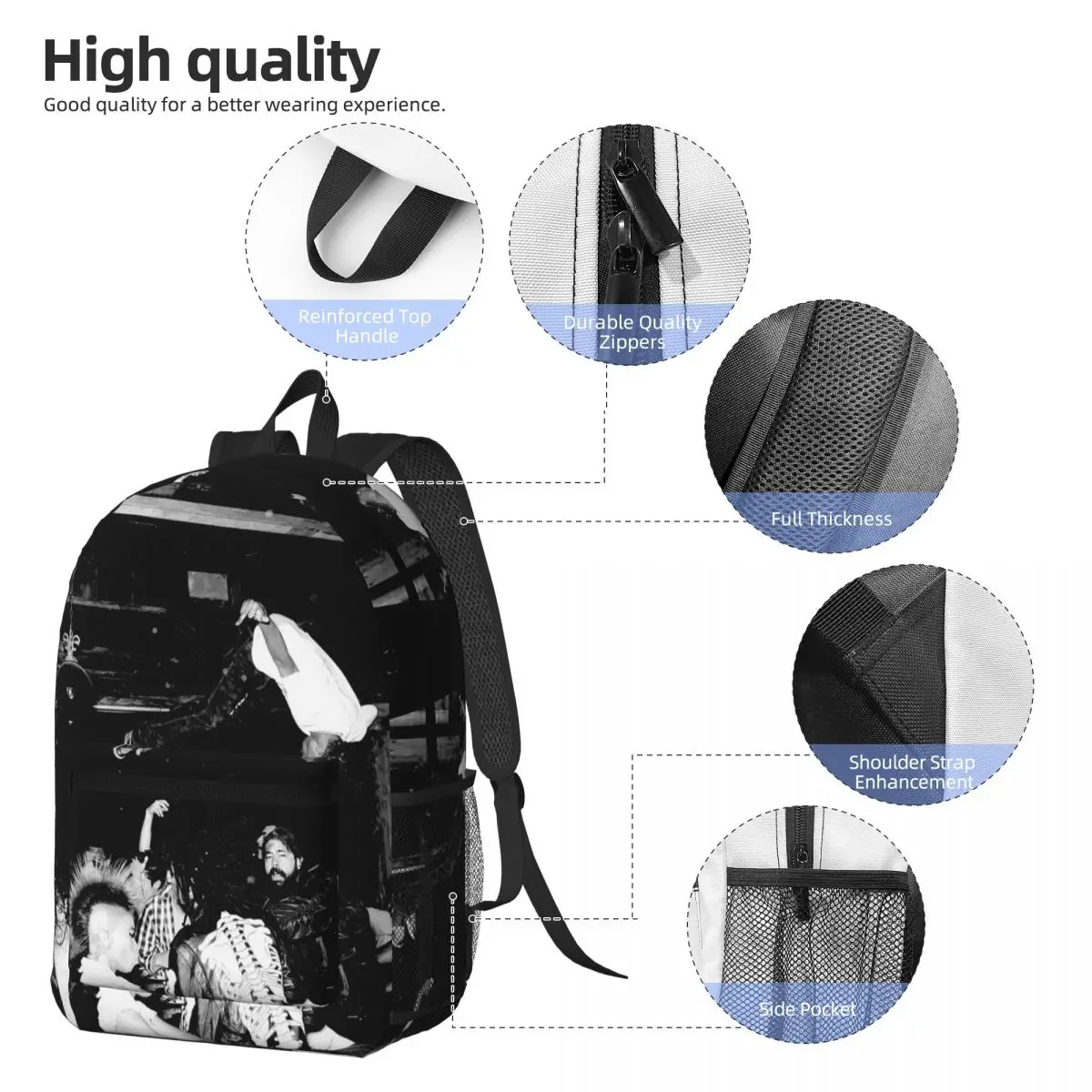 Rapper Playboi Carti Die Lit Backpack Student BookBag Children School Bag Computer Shoulder Bags for Men Women