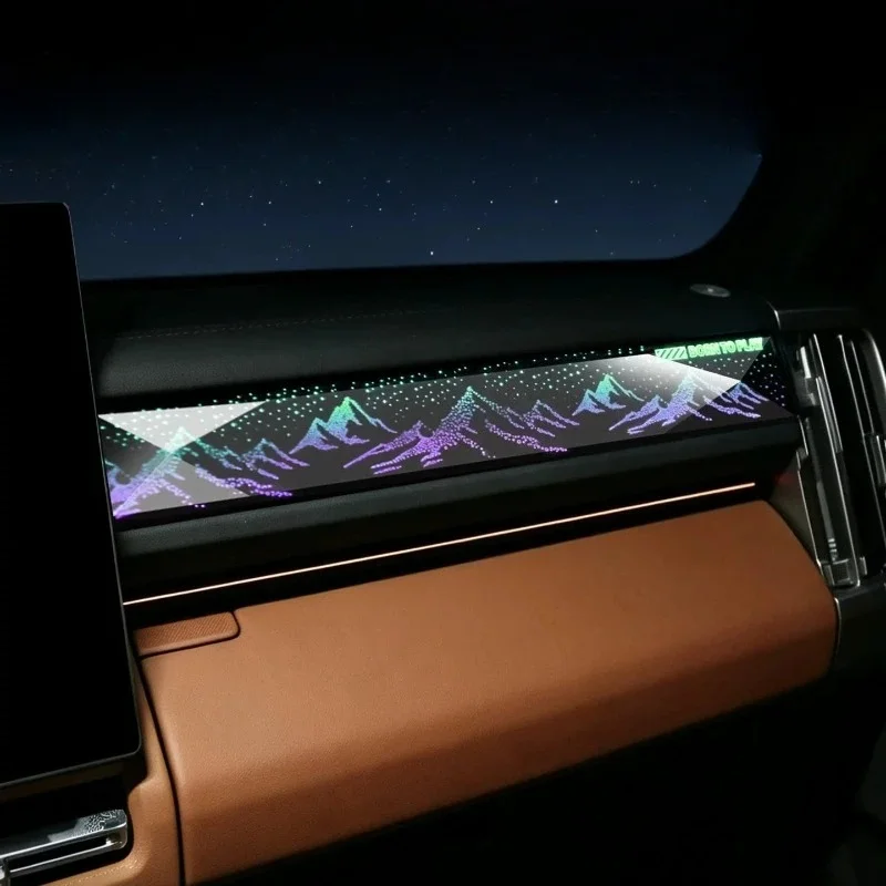 For Chery iCAR V27 2026 Passenger Panale Crystal Ambient Light Led RGB Atmosphere Light Interior Modification Accessories