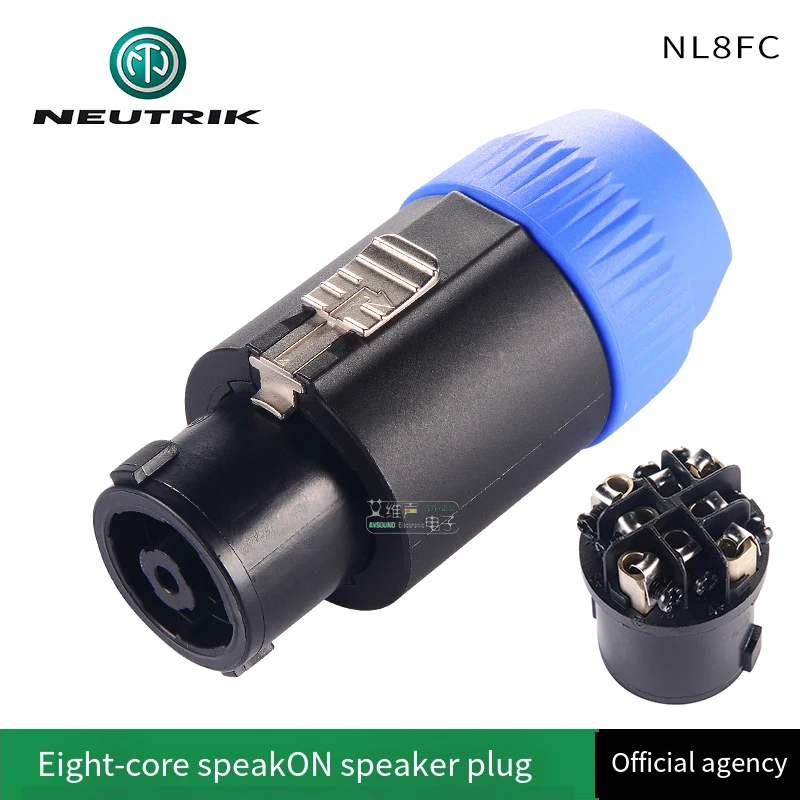 Neutrik SpeakON Connectors 4 8 Core Audio Cable Home Theater LED Sreen Amplifier Speaker Plug NL4FX NL4MP NL4MPR Female Socket