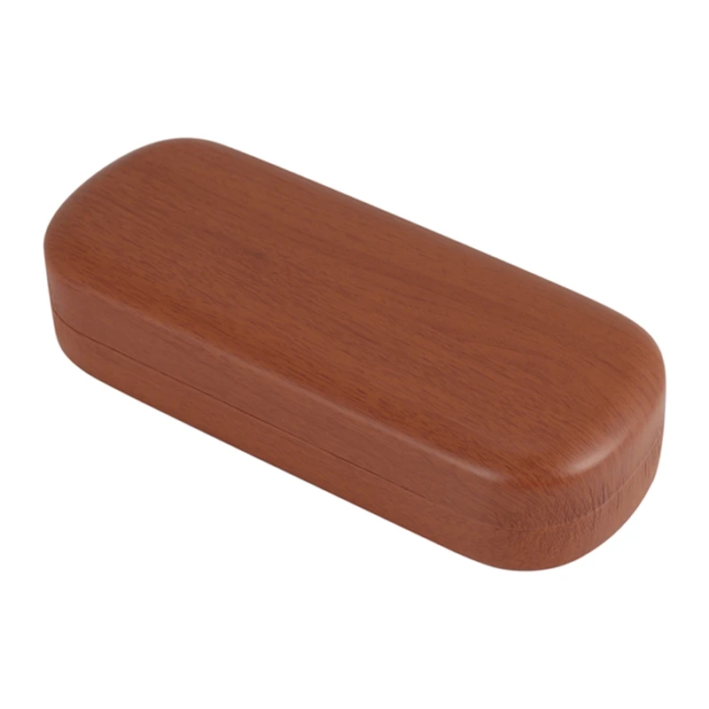 Портативный футляр для очков, жесткая деревянная оправа для очков, коробка для очков для чтения, держатель для солнцезащитных очков, чехол для хранения