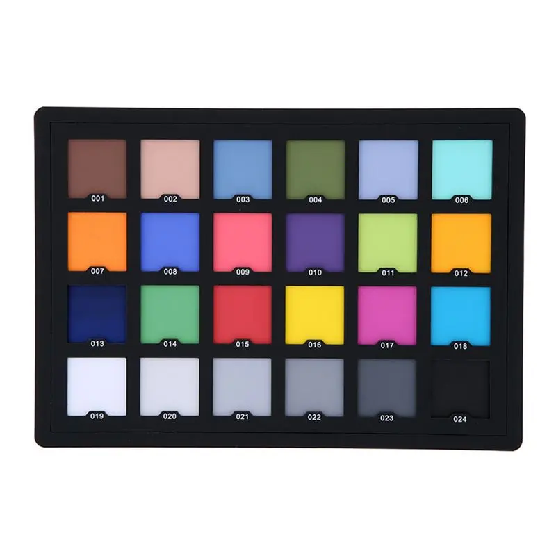 New 24 Color Card Test for Superior Digital Color Correction Use for Color Balancing in Photo Color Palette Board-DT30