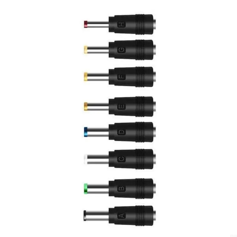 193A Power Adapters Female Plug Converters Connectors DC5.5x2.1mm to 6.3 6.0 5.5 4.8 3.5 Male Tips Adaptors Set