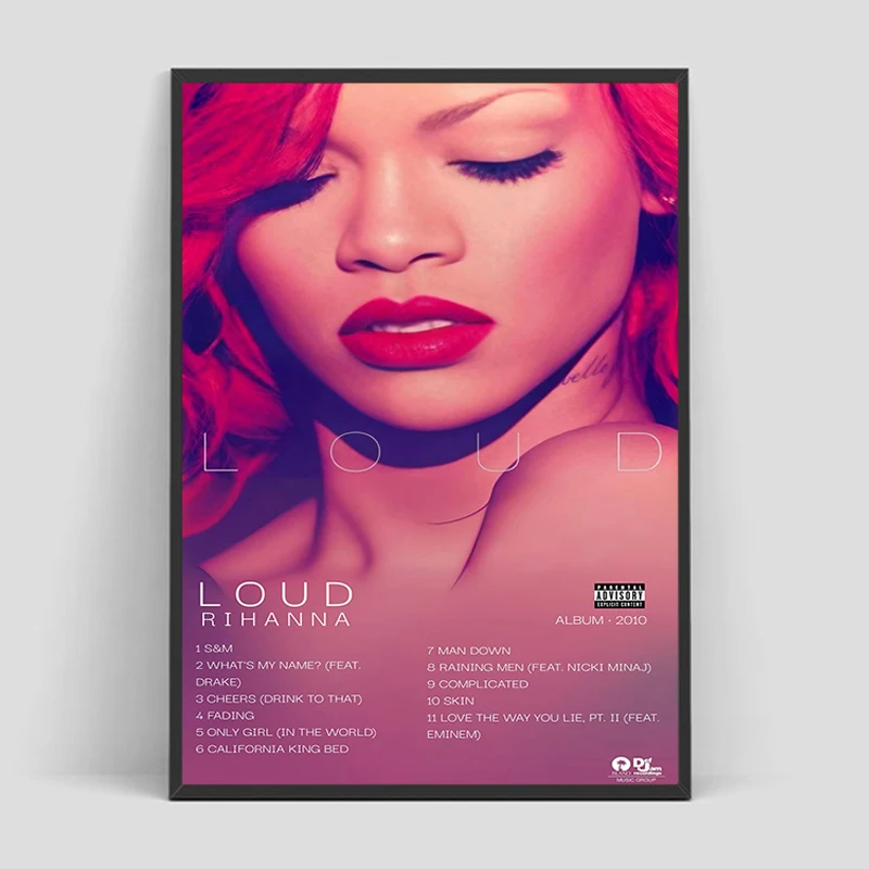 المغني R-RIHANNAs الجمال المشارك صورة على ديكورات الحائط للمنزل الديكور الحلي Vintage الملصقات غرفة ديكور #5