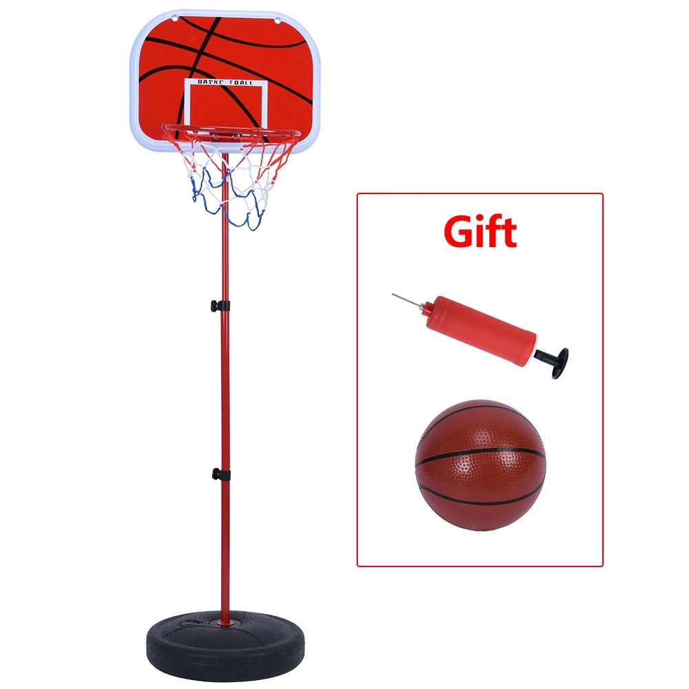 

Adjustable Basketball System Height Adjustable Basketball Stand System Hoop Backboard Net Kit for Children Basketball System