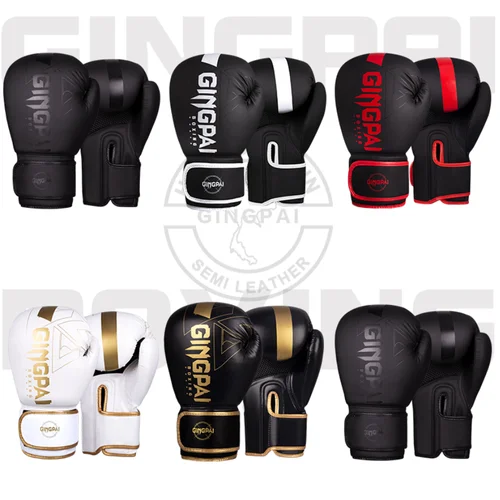 Guantes de boxeo de cuero PU para adultos, equipo de entrenamiento profesional, Muay Thai MMA, Kickboxing, saco de arena, 6/8/10/12/14oz