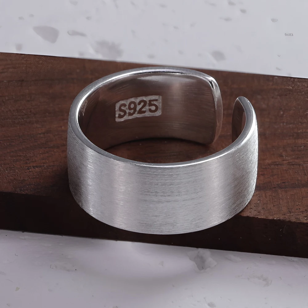 Women's 925 Sterling Silver Double Layer Geometry Ring