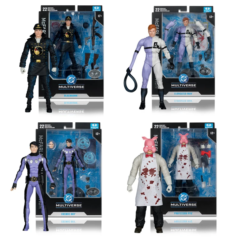 

Коллекционная фигурка McFarlane Toys: Элонгейтед Мен/Даркхок/Професор Пиг/Космический мальчик, платиновая версия, 7 дюймов