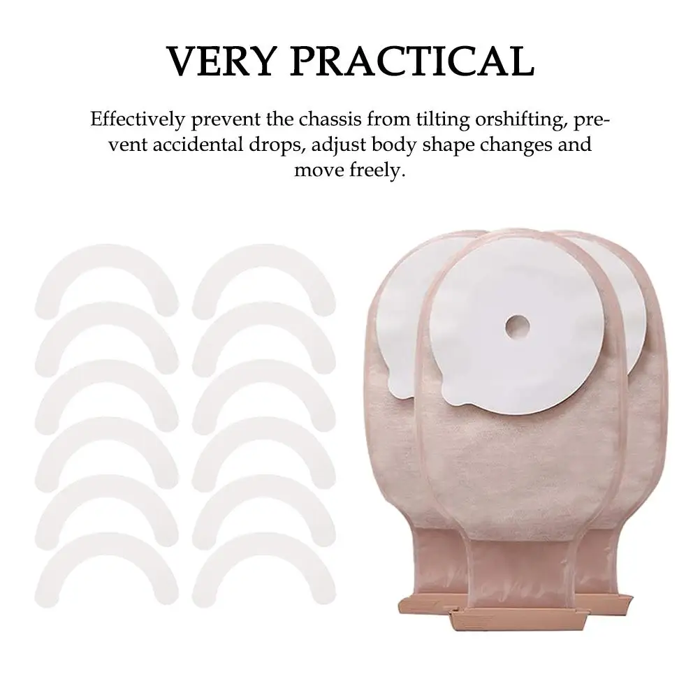 Elastic Ostomy Skin Barrier Strips Elastic Stoma Barrier Bands Safe Practical White Comfortable for Daily Needs