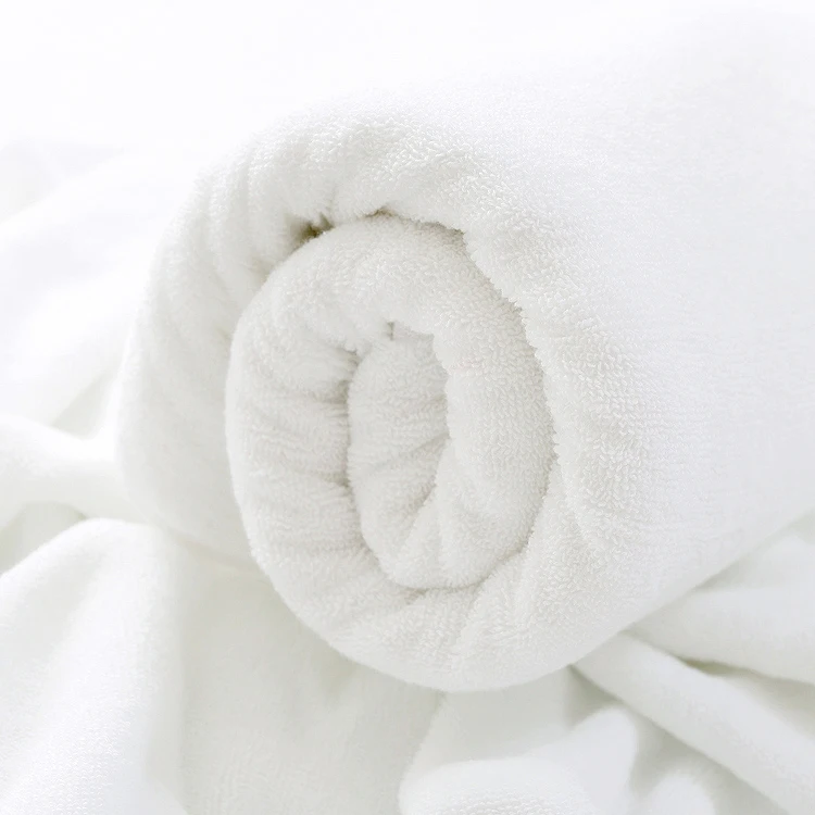 High Quality Thickened Large Bath Towel, White Supper Absorbent Towel For Sauna Hotel Home, Microfiber Towel For The Body