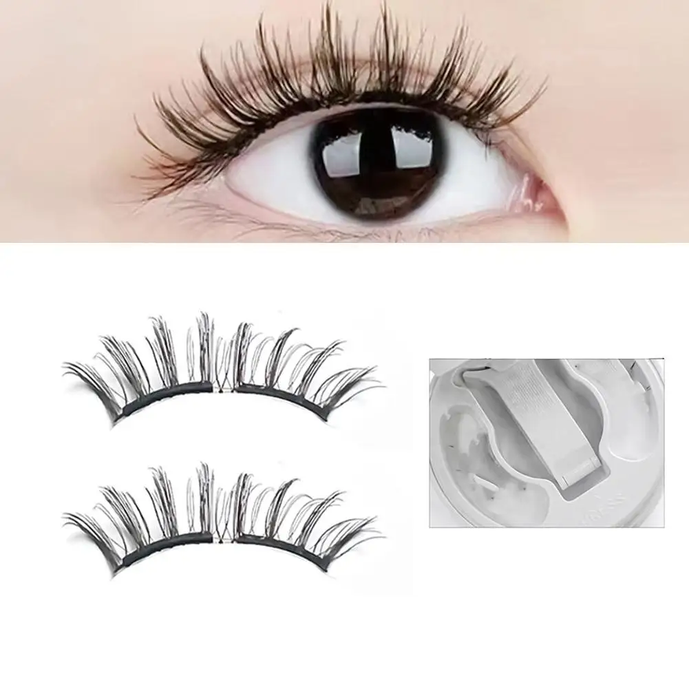 ขนตาแม่เหล็กแบบนุ่มพร้อมแหนบแม่เหล็ก ไม่ต้องใช้กาว ขนตาปลอมแบบเต็มแถบที่ให้ความหนาแน่นเป็นธรรมชาติ นำกลับมาใช้ใหม่ได้สำหรับงานปาร์ตี้ทุกวัน