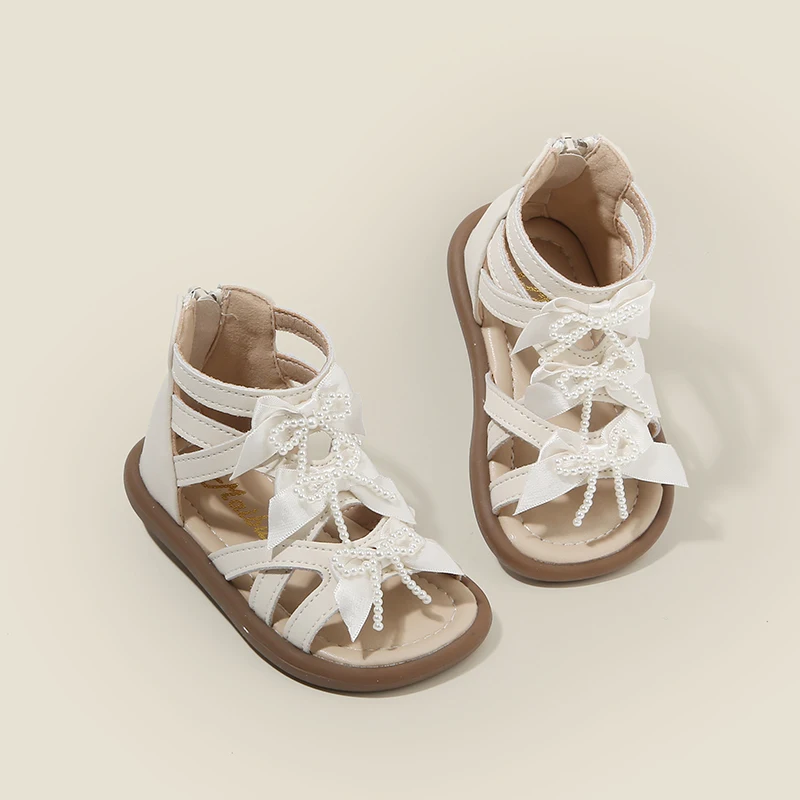 

Сандалии для девочек; Первые прогулочные туфли для маленьких девочек; Высокие туфли принцессы в корейском стиле; универсальные летние новые поступления для младенцев