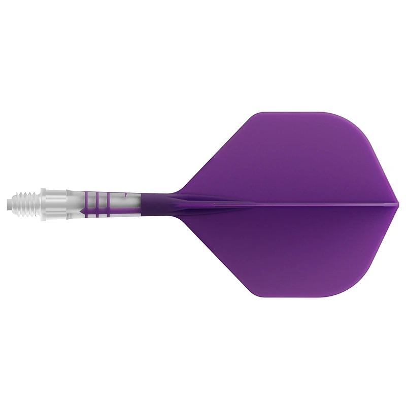 

CUESOUL ROST T19 Carbon Integrated Dart Shaft and Flight Standard Shape-Puple Flight with White Shaft