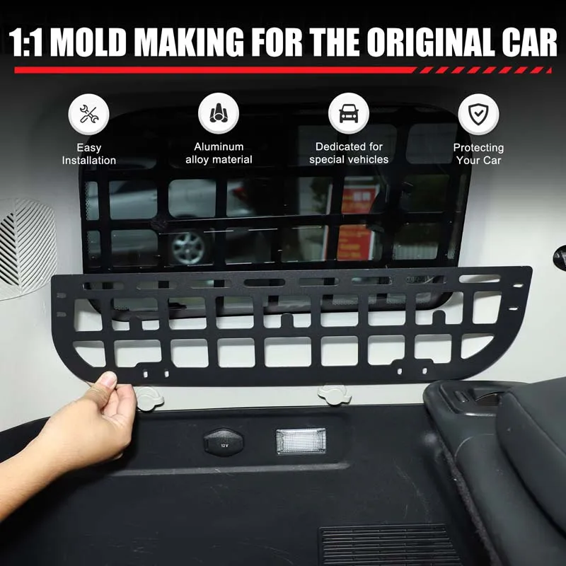 

For Chery ICAR 03 Jaecoo J6 2024-2025 Aluminum Alloy Car Trunk side windows Storage Fence Panel Interior Car Accessories