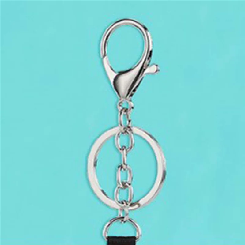 

10Pcs Dye Sublimation Rectangle Portable Transportation Card Holder Work Card Holder Printable Card Holder Keychain HOT