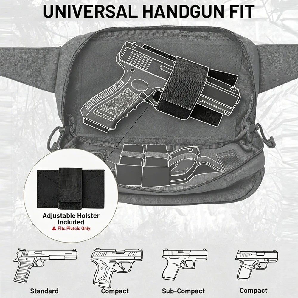 Borsa Tattica per Pistola, Mar - Edc Concealed Carry Sling Bag recensione e prezzo