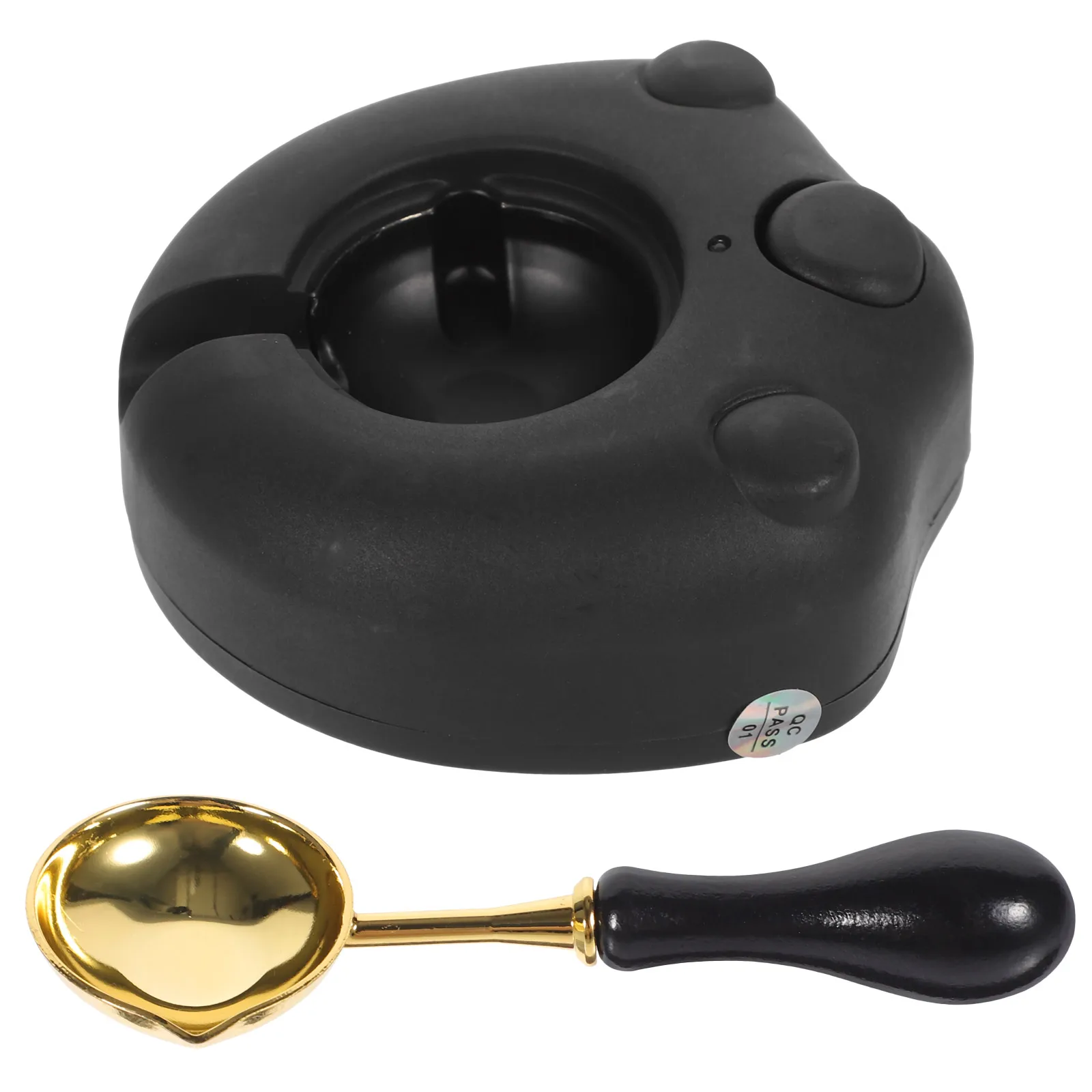 

1 set Cat Claw Electric Furnace Wax Black Color Low Voltage Heating Portable Sealing Warmer Spoon Kit Wax Supplies