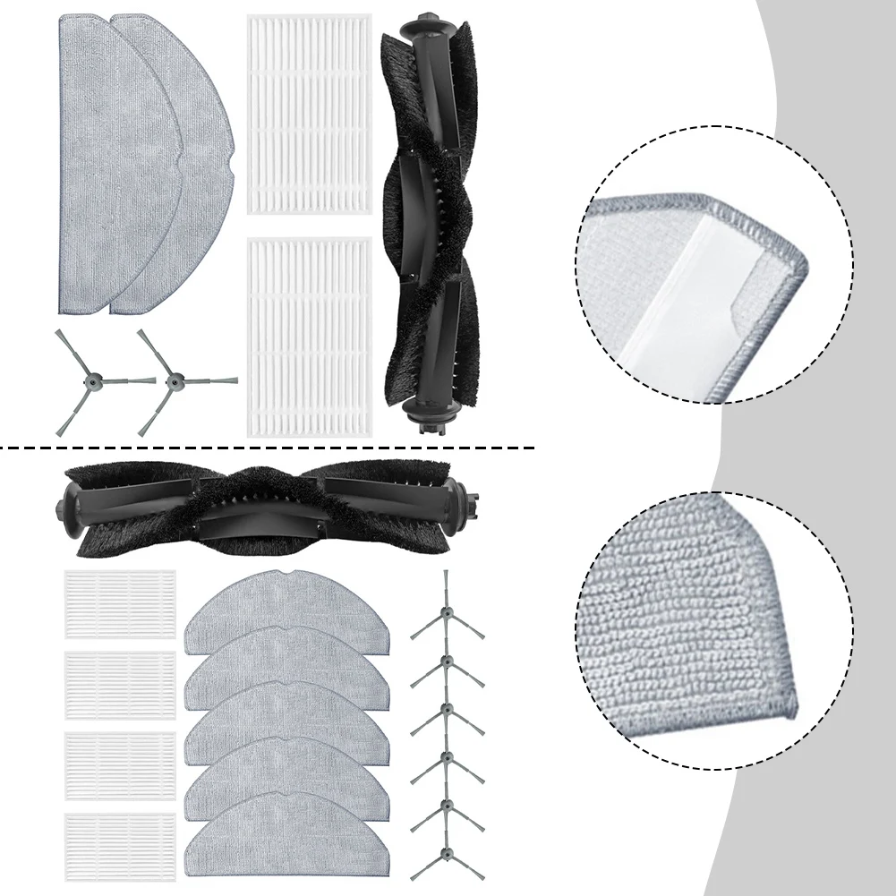 Main Brush Side Brushes Filters Mop Cloth Kit Compatible With For Haier HSR Home For M3 Robot Vacuum Cleaner Sweeping Parts