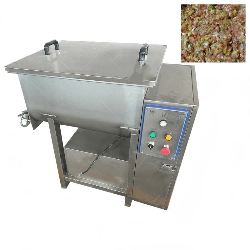 Commercial Large Capacity Vegetable Stuffing Sausage Machine Heavy Duty Meat Stuffer Mixer for Professional Food Factory