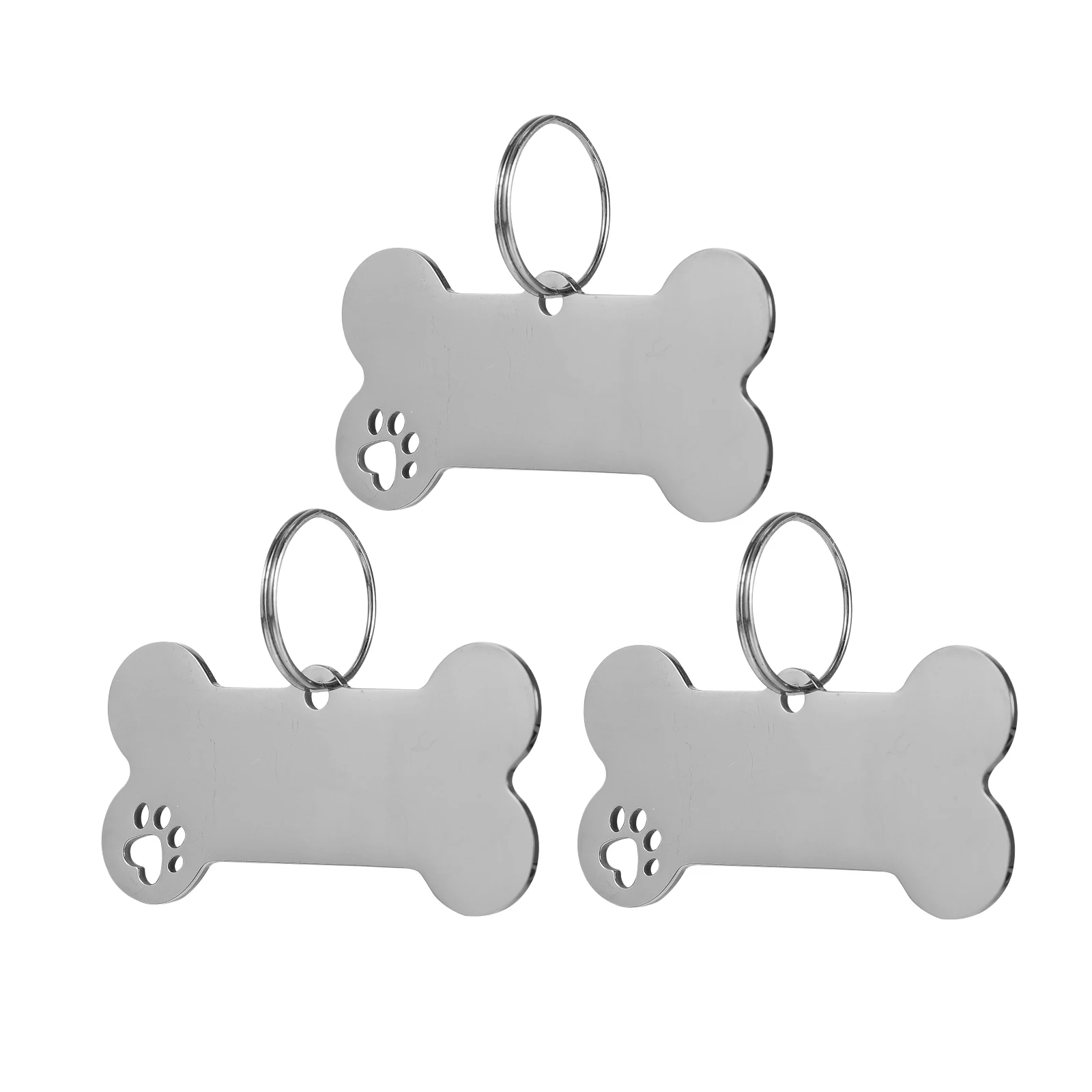 

Stainless Steel Dog Tag for Collar Id Dogs Puppy Silver Name Plate Hanging Tags Dog ID Tags Pet Pendent Pet Supplies