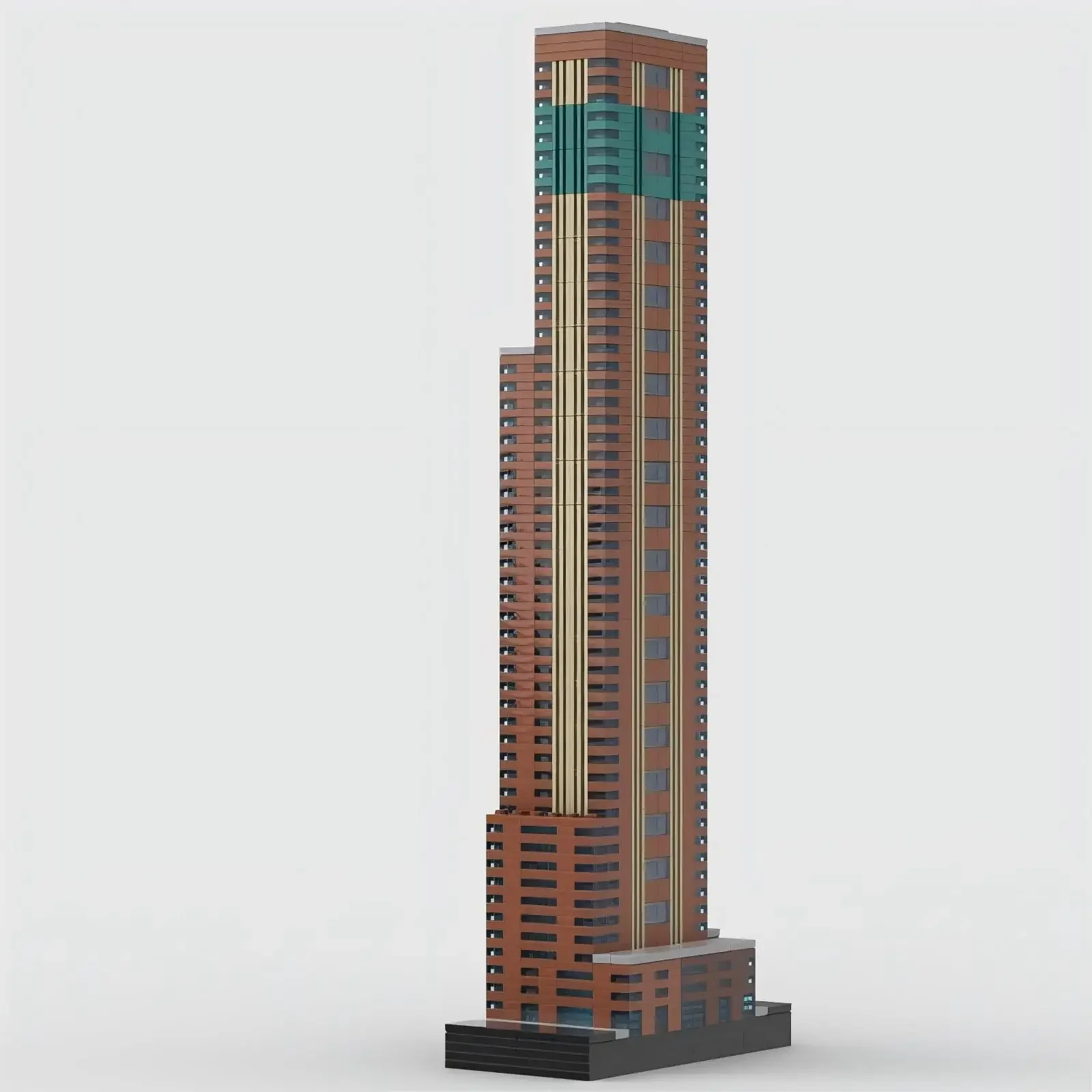 

MOC City Architecture Street View Music Carnegie Hall Tower 1:650 Scale Model Building Blocks Assembly Puzzle DIY Toys Kid Gifts