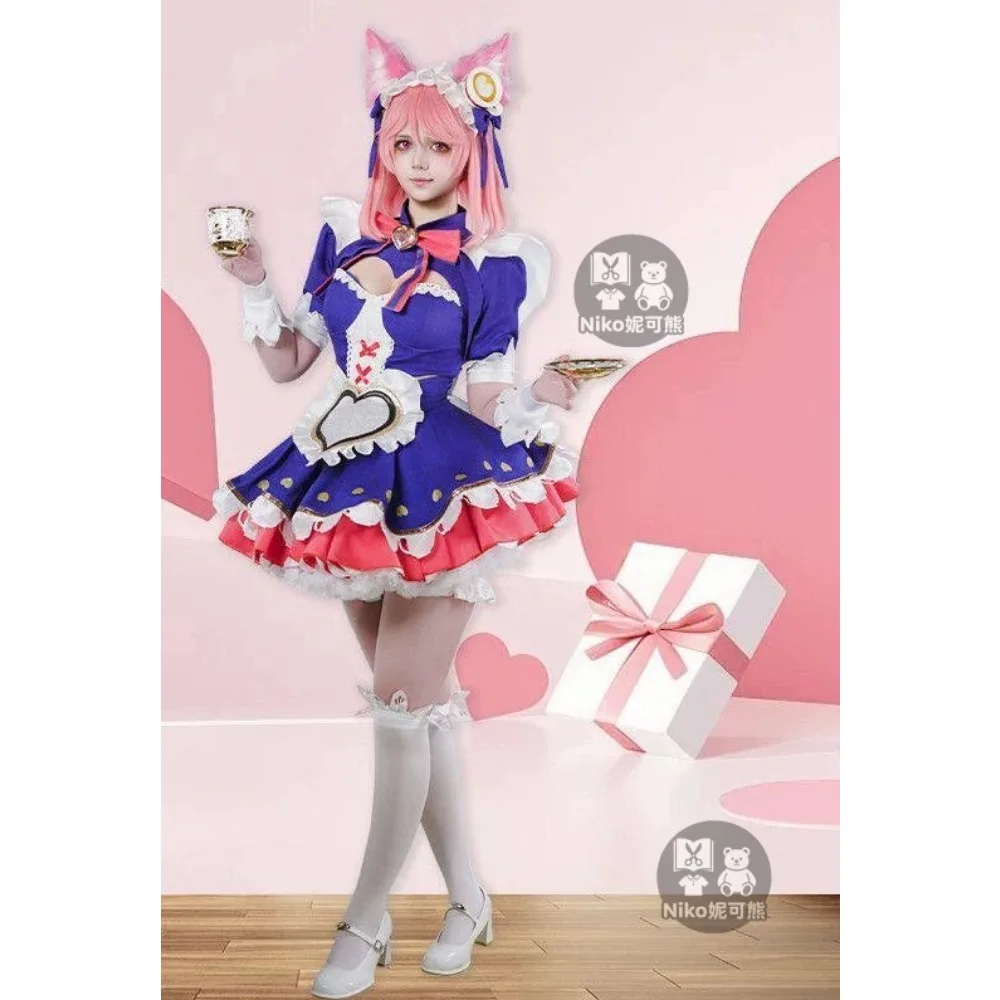 Daji Maid Cafe Cosplay Costume Honor of Kings Full Game Outfit for Anime Role Play Event Performance