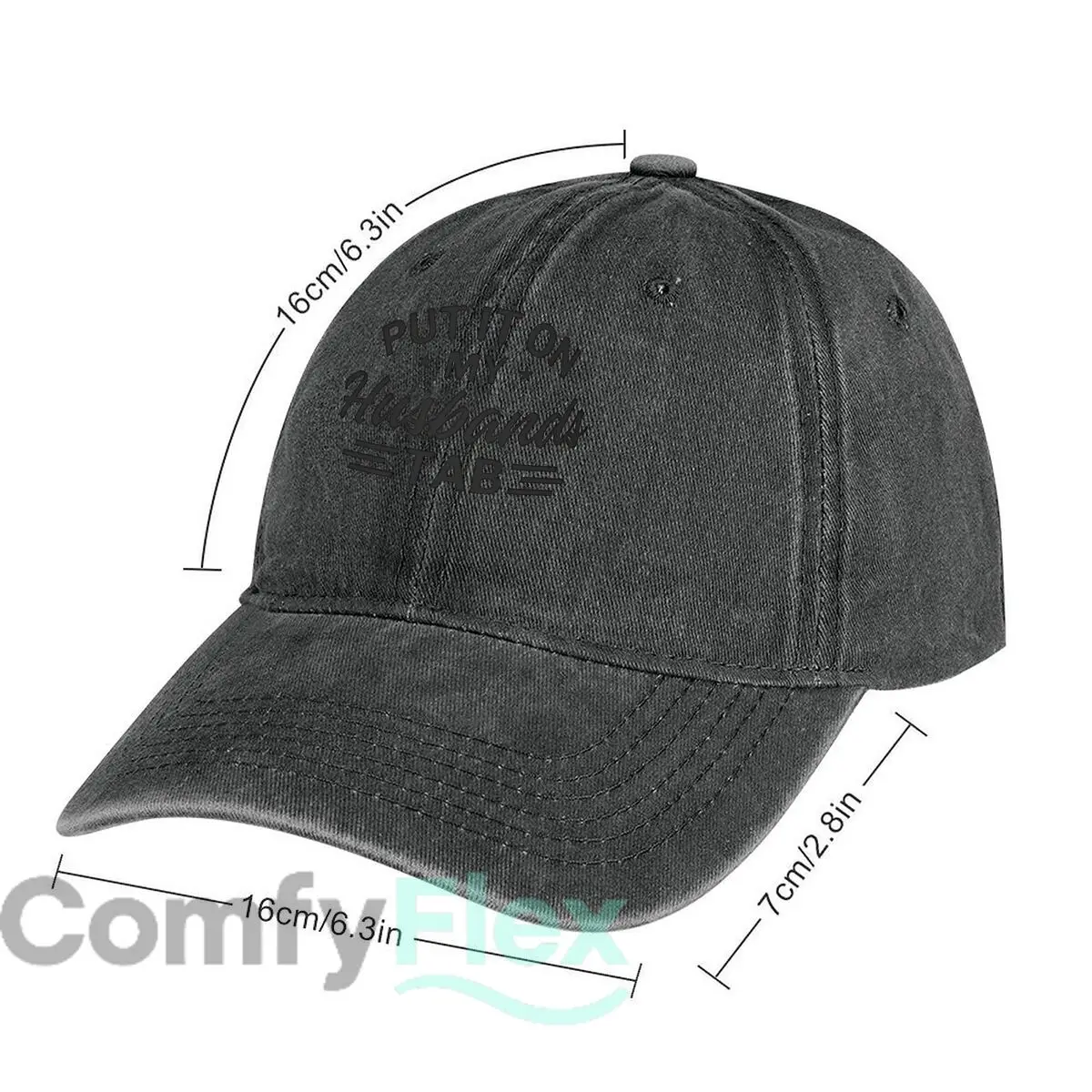 ضعها على زوجتي، عبارة تاب، قبعة بيسبول عصرية مغسولة، قبعة للأنشطة الخارجية