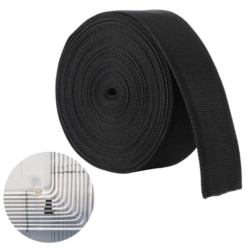 Realistic Nylon Hose Sleeve Sheath Protective Cable Cover For Welding Tig Torch Hydraulic Hose 2.1-Inch ID 25 Feet Length Black