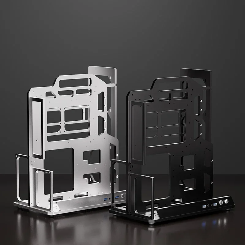 

Aluminum Alloy Metal ATX Open Chassis Water-cooled MATX Handheld ATX Power Rack ITX Desktop Computer