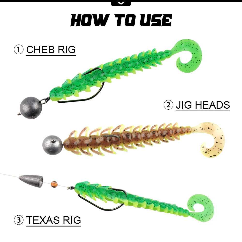 Spinpoler لينة Bugsy الصيد إغراء Wriggler نوع البلاستيك مع الساقين دودة الطعم 11.5 سنتيمتر مزدوجة اللون سويم المطاط شاد Pesca