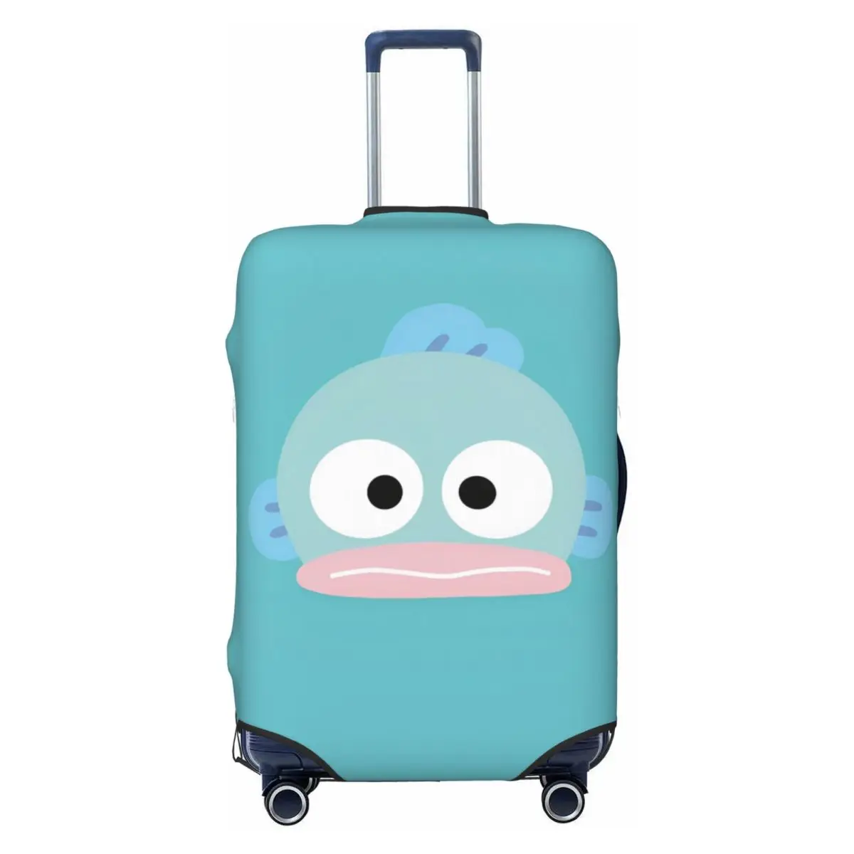 

Hangyodon Cute Cartoon Suitcase Cover Fun Cruise Trip Protection Luggage Accesories Vacation
