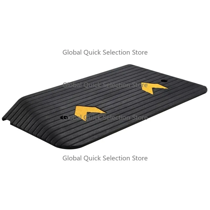 Weituo 3 Inch Rise Door Ramp Natural Rubber Non-Slip Surface 33069 Lbs Load Capacity Curb Ramp for Vehicle Access
