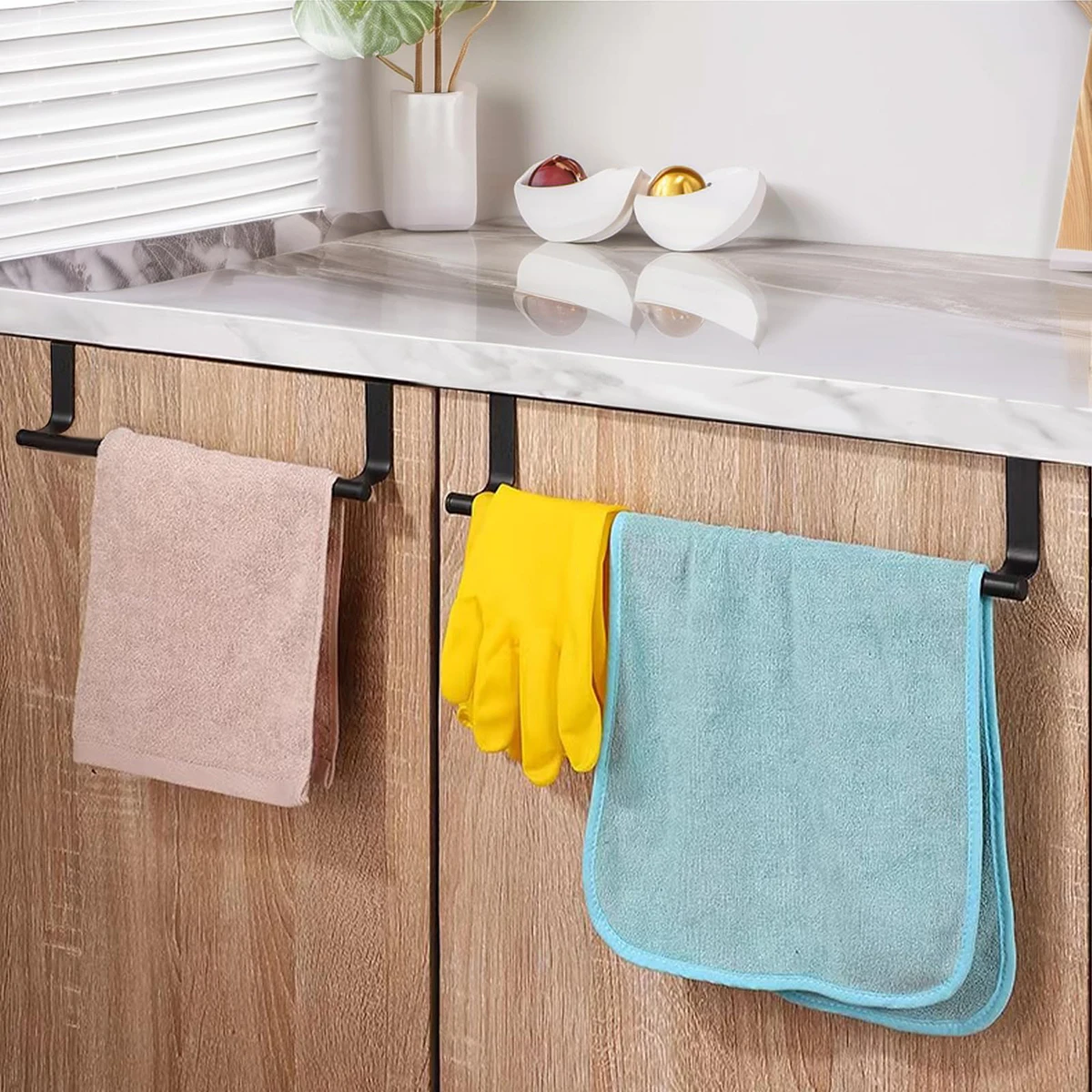 Stainless Steel Towel Shelf Bathroom Accessories Rustproof Hanging Holder Kitchen Rag Hanging Support