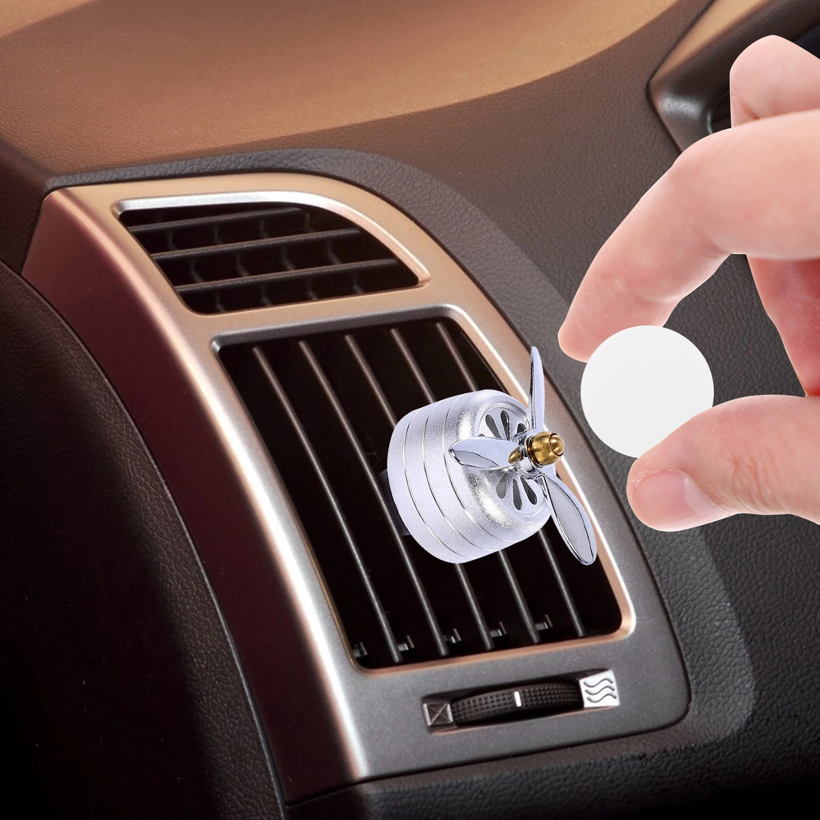 

12pcs Car Air Freshener Refills Pads Aromatherapy Accessory Replacement Scent Tablets Cars Lightweight Storage Practical