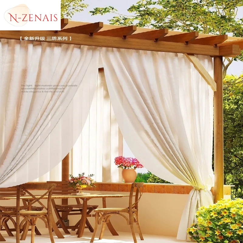 Outdoor Waterproof Sun-proof Light-transmitting and Impervious To People Outdoor Pavilion Terrace Semi-shading Mildew-proof
