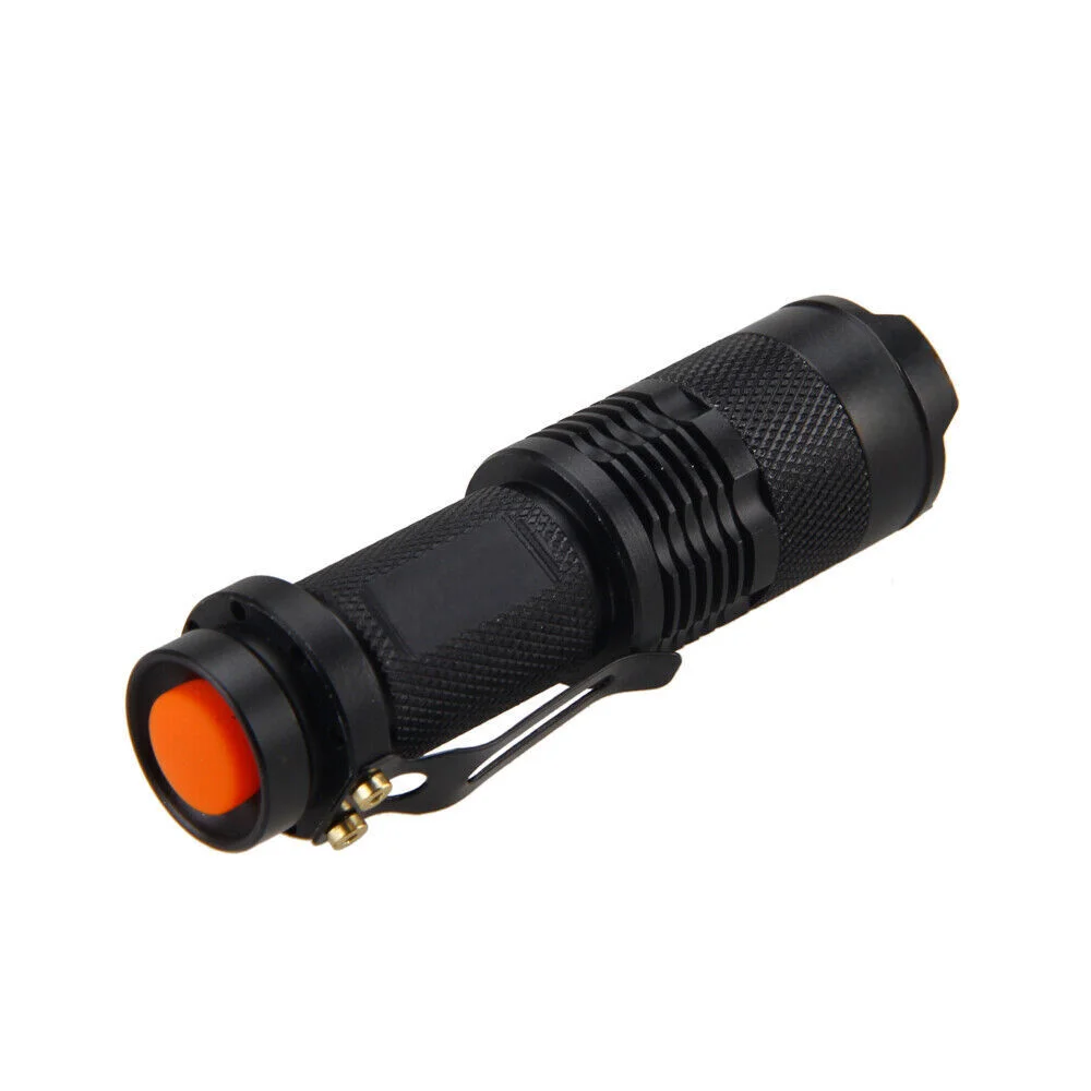 1/2/4pcs Mini LED flashlight with red zoom portable flashlight with 3 modes night vision camping hiking