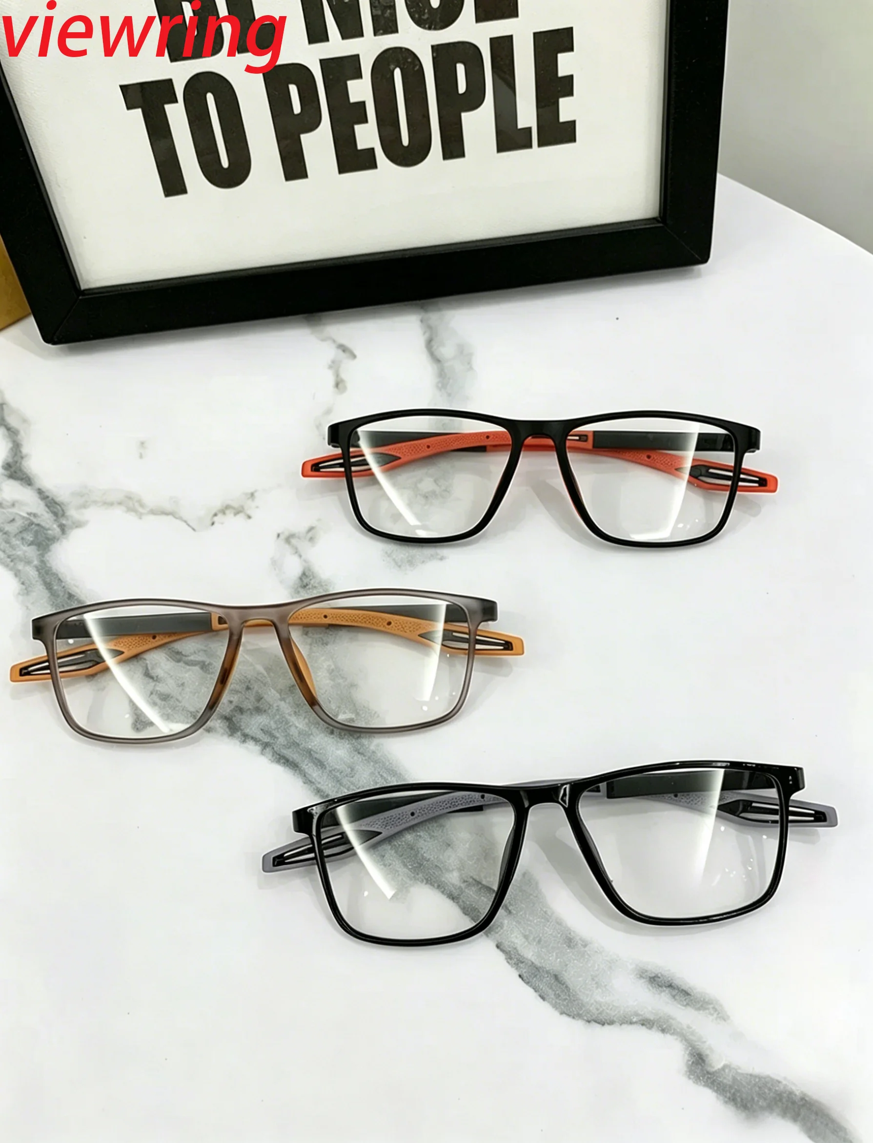 TR90 Anti-Blaulicht-Myopie-Brille für Männer und Frauen, Kurzsichtbrille, ultraleichte Sportbrille, Anti-Rutsch-Brille
