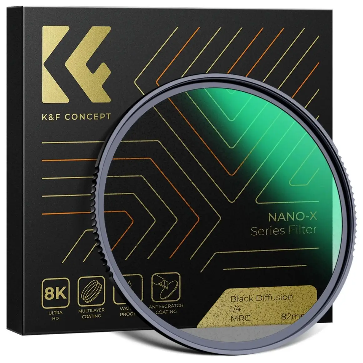 K & F Concept 67mm 1/2 Black Pro Mist filtro a diffusione 1/2 72mm 77mm 82mm 49mm 52mm 55mm 58mm 62mm k f filtro per obiettivo della fotocamera