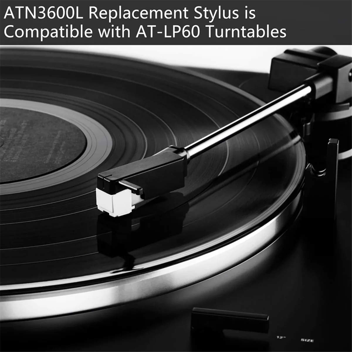 X16A Hot ATN3600L Conical Record Player Needle Replacement for AT-LP60 AT-LP60USB Turntable Stylus with Cover