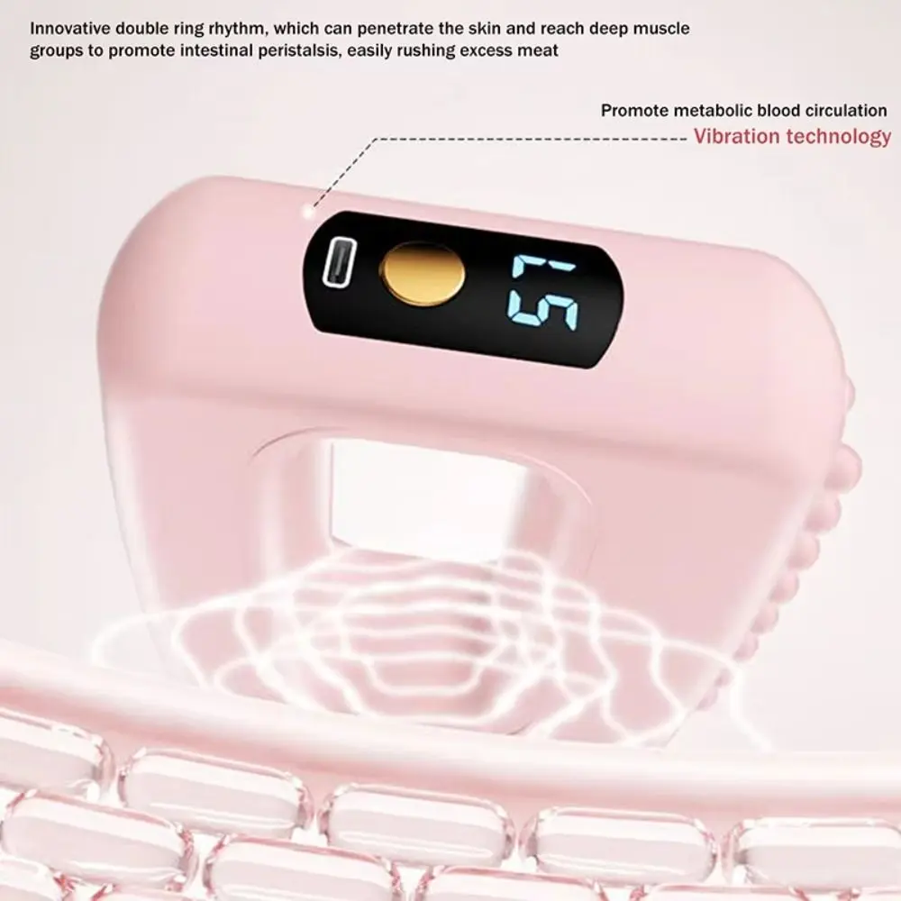 Portable Electric Fascia Massage Ring Ergonomic Fat Burning Electric Body Slimming Machine Low Noise Adjustable Speed