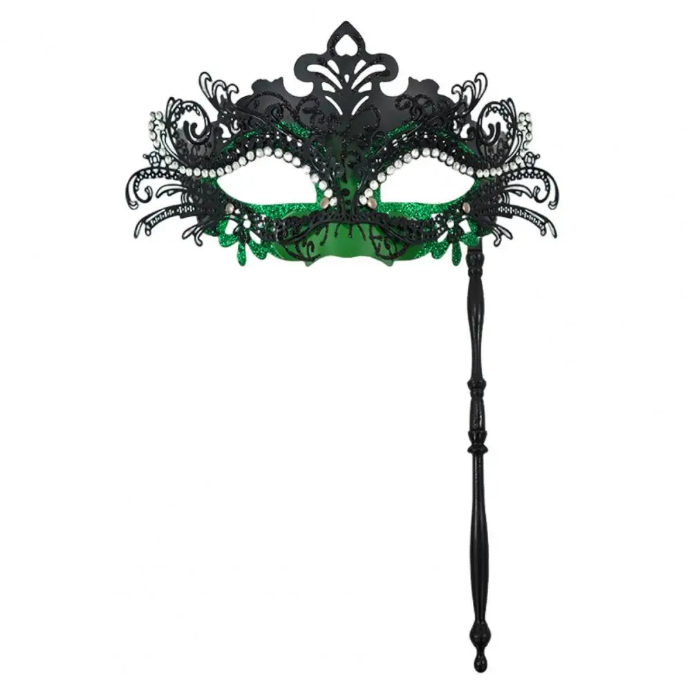 Maschera per travestimento Eleganti maschere per travestimento veneziano per donne Uomini Maschere in metallo per feste fantasia con strass per balli di fine anno Mardi