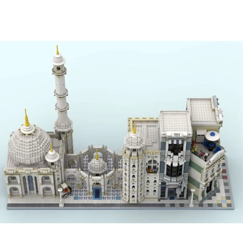 

MOC-162390 Новый городской мечеть, угол, вид на улицу, модель строительного блока 7048, детали, детский блок на день рождения для мальчиков, игрушка в подарок