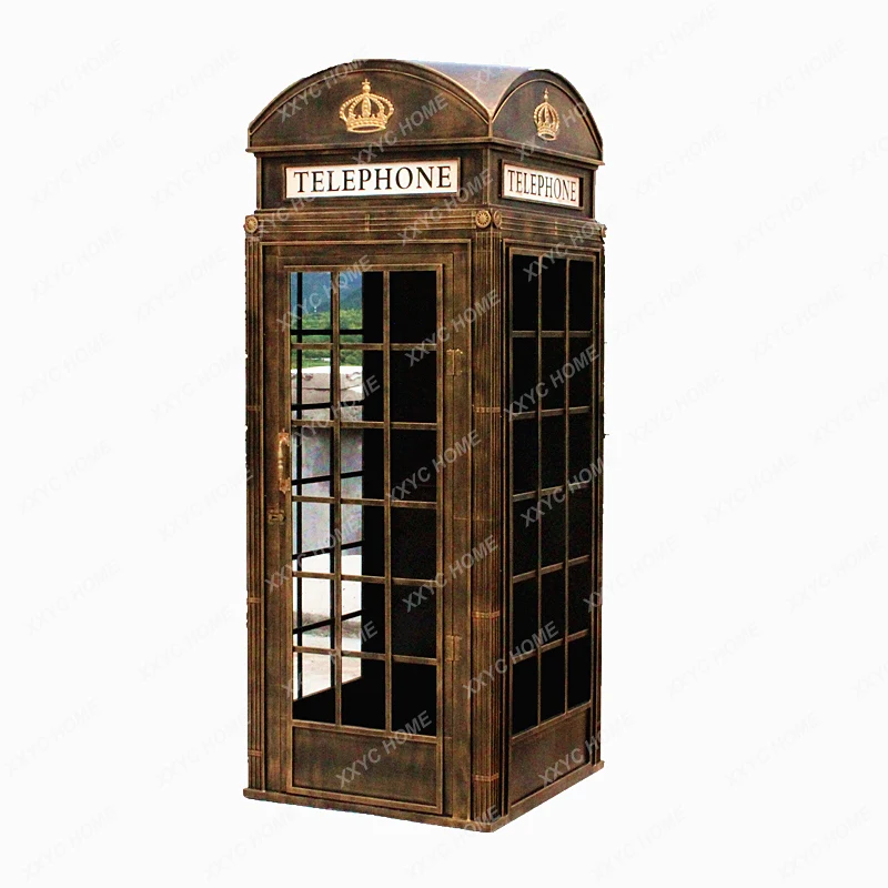 Telephone Booth Decoration Retro Hong Kong Style Decorative Ornaments