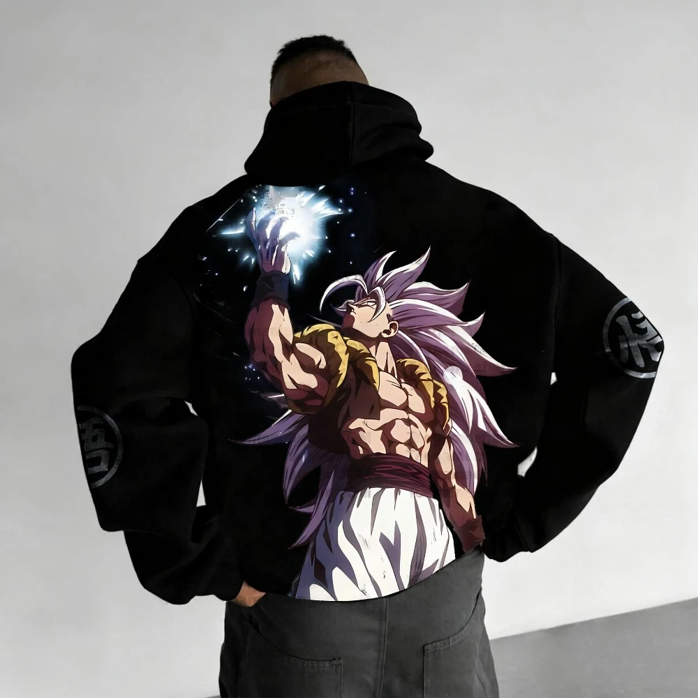 Dragon Ball Herfst/Winter Nieuwe mannen Truien Anime Super Saiyan Co-branded Losse Casual Hiphop Trend ouder-kind Trui Top