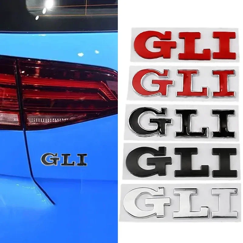 Metal Car Side Stickers Rear Trunk Badge for Volkswagen GLI Polo Jetta Golf 3 4 5 6 MK2 MK3 MK4 MK5 MK6 MK7 Passat Tiguan T-ROC