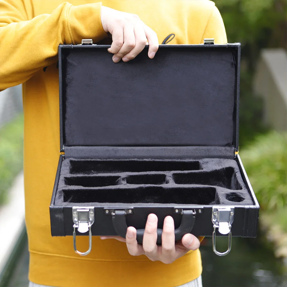 

Padded Clarinet Case Replacement Box Storage Container Cover Cotton Scratch Protection Dust Resistant Bottom Nails