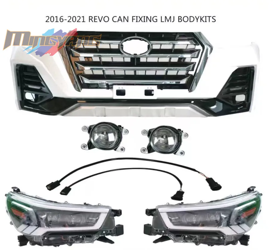 

Modification New Arrival Body Kit Front Bumper Grille Bodykit for Hlilux Revo Rocco 2016-2021 Modified LMJ Facelifts