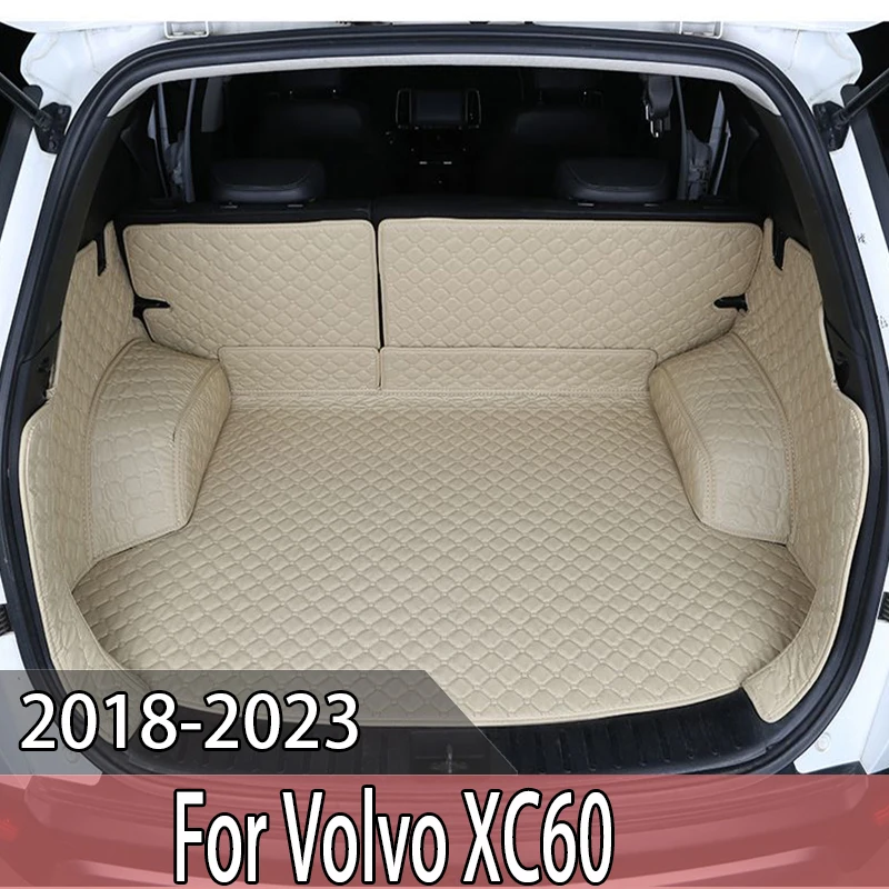 High Side Custom Car trunk mat For Volvo XC60 2018-2023 cargo liner carpet interior accessories cover